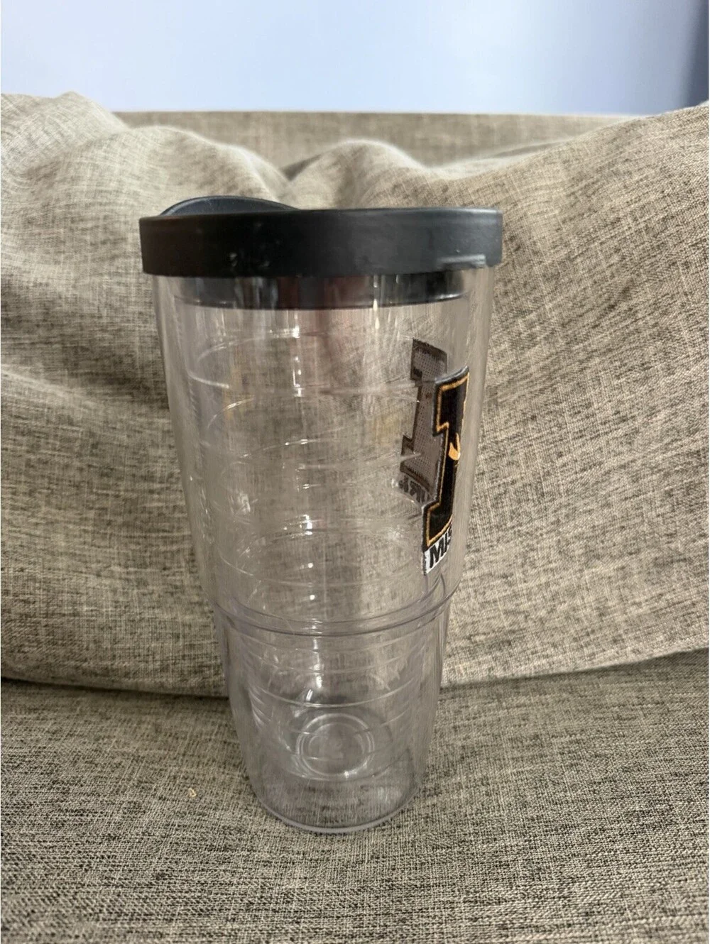 Tervis Missouri Tigers 24oz Tumbler Clear Insulated Cup Black Lid Mizzou